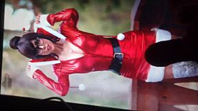 Christmas Orgy with Lesbians and Milk Play