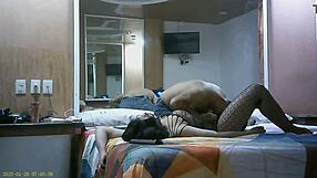 Latina babe bent over in bathroom gets fucked by stepsister