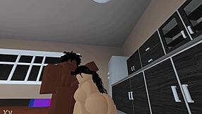 Ponytail slut gets pounded by big black cock and monster cock