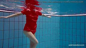 Sexy Naked Avenna Swims Nude in Pool