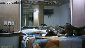 Latina babe bent over in bathroom gets fucked by stepsister