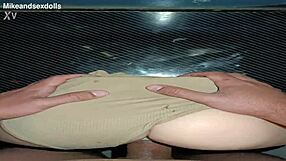 Trailer of Candy in beige panties having vaginal sex