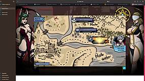 Mature woman in sexy outfit plays 3d game