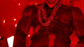 Hallelujah Johnson worships huge black cock with passion