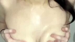 Horny british slut enjoys solo dildo play.