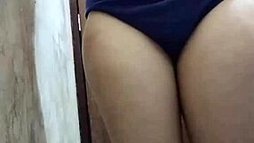 Indian Girl Riya Thakur Bathes And Makes Video For Boyfriend!