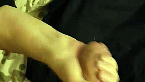 Lady Performs Glass Wank