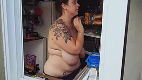 i finally caught my bbw neighbor fully naked with huge tits in homemade roleplay