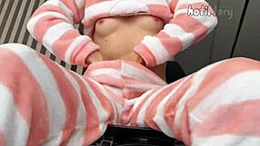 horny teen teases wet pussy to intense orgasm