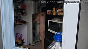 i finally caught my bbw neighbor fully naked with huge tits in homemade roleplay