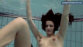 flashing my bright tits underwater gets everyone so turned on