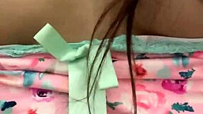 Caressing Latina Virgin's Body