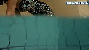 flashing my bright tits underwater gets everyone so turned on