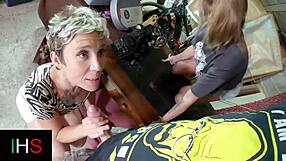 FUN threesome with TWO REAL whores FUCKING hard!