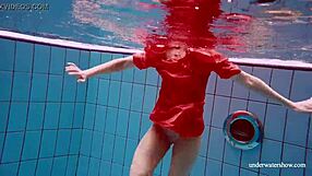 Sexy Naked Avenna Swims Nude in Pool