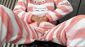 horny teen teases wet pussy to intense orgasm