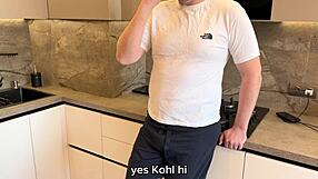 My friend paid debt with his wife's tiny pussy!