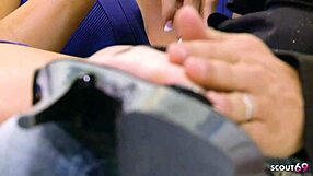 Blonde Wife With Long Nipples Cheats Hard With Husband's Friend