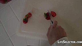 Blonde Tattooed Pornstar with Big Tits Gives Blowjob Handjob and Facial POV