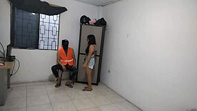 hot wife gropes big natural tits alone at home