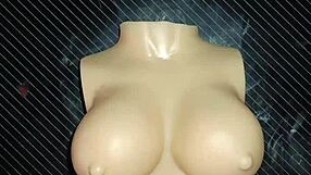 dolly asks for double penetration cum on tits