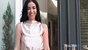 House hunting got hot, leading to lingerie fun. She got on her knees for doggystyle with my monster cock.