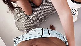 girlfriend with piercing kisses in pool bedroom fetish