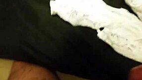 Jerking With My Wife's Panties Evokes Deep Emotional Release. The Scent And Texture Intensify The Experience.