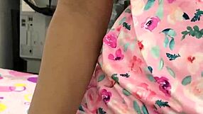 Caressing Latina Virgin's Body