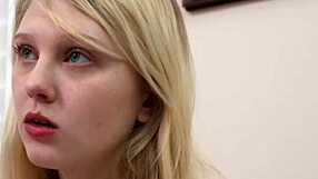 Teen Mormon gets slammed hard in office doggystyle