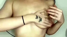 Horny british slut enjoys solo dildo play.