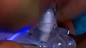 Playful blonde lesbian interacts with touching and playing