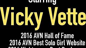 Curvy cougar Vicky Vette goes wild outdoor with solo dirty talk and big bust