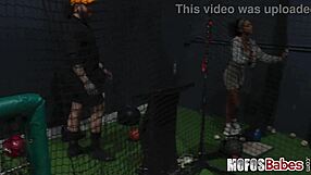 Hey, that busty brunette slut rides and sucks dick after batting cages