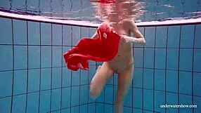 Sexy Naked Avenna Swims Nude in Pool