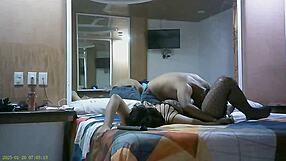 Latina babe bent over in bathroom gets fucked by stepsister