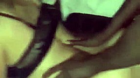 Slut in black gangbang hard fuck