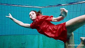 Sexy Naked Avenna Swims Nude in Pool