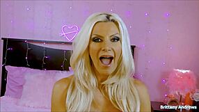 Beautiful Blonde Brittany Andrews Pokes Wet Muff in Femdom Humiliation