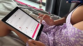 Step sister plays SEX ACTIONS APP for the FIRST TIME with her BROTHER - CUM IN MOUTH - FAMILY GAMES