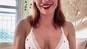 Milf guides dildo masturbation