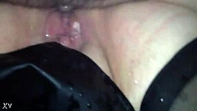 Pussy squirting while ass gets fucked dirty.