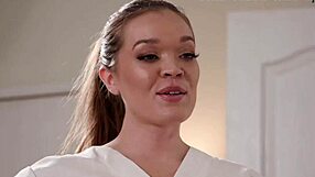 petite blonde teen prepares client for nuru massage