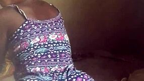 Crazybitch has fun in her room without going outside