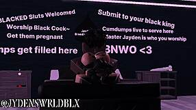 Kitty's slutty pussy filled by big black cock