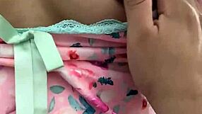 Caressing Latina Virgin's Body