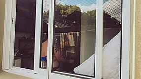 i finally caught my bbw neighbor fully naked with huge tits in homemade roleplay