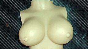 dolly asks for double penetration cum on tits