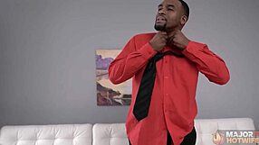 Busty Brunette Danja Angel Sucks Rome Major's Big Cock and Gets Jizzed in Blowbang!