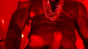 Hallelujah Johnson worships huge black cock with passion